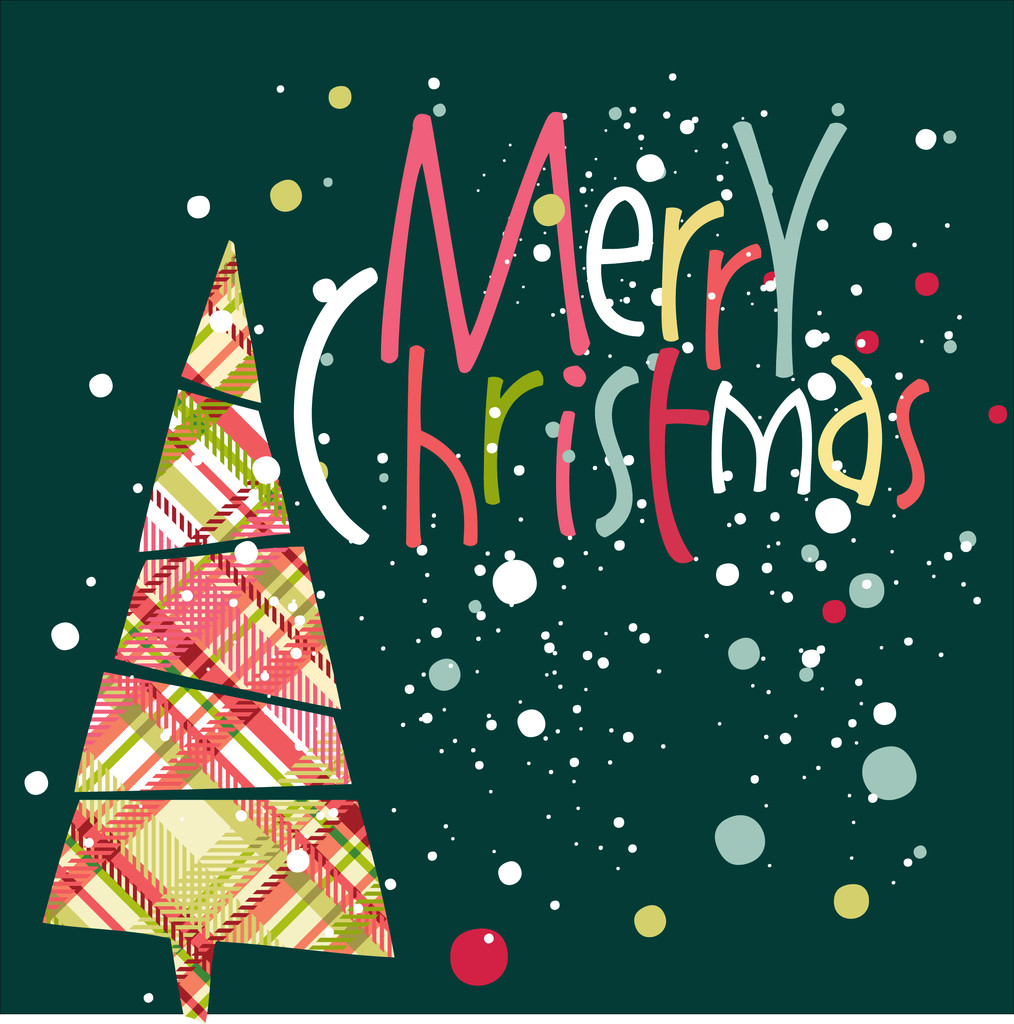 与圣诞树贺卡图片 与圣诞树贺卡图片