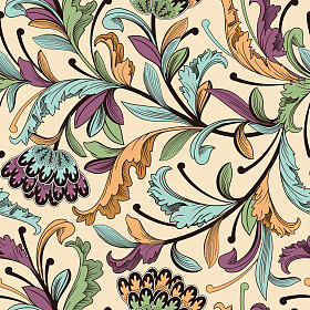 无缝的花卉图案