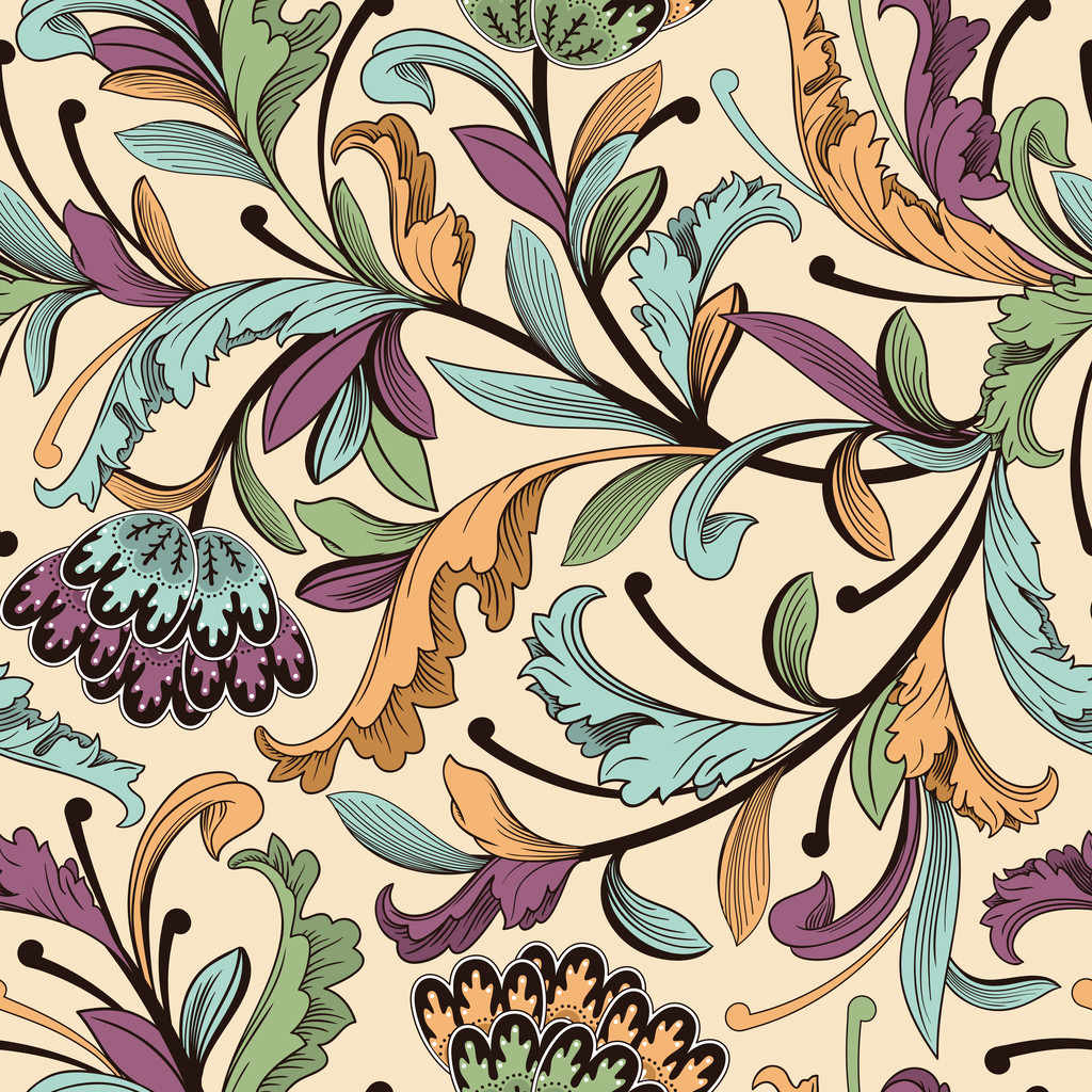 无缝的花卉图案