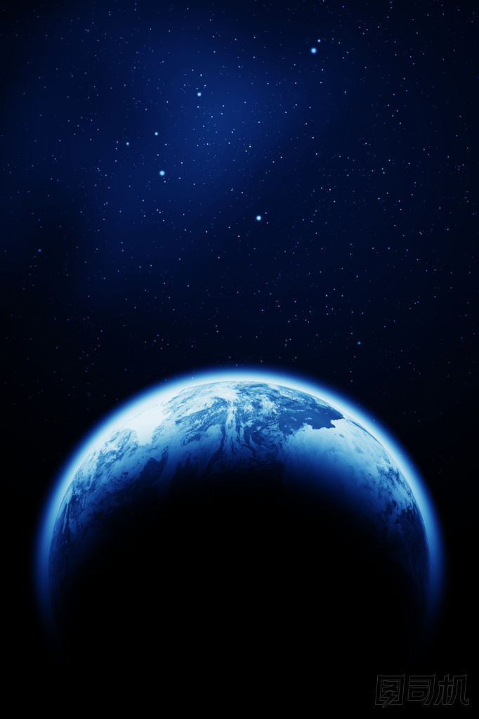 空間天空。地球紋理的由美國國家航空航天局裝備此圖像