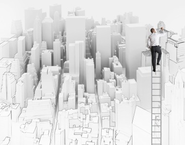 城市和辦公室草圖