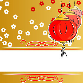 与中国的灯笼背景