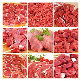 牛肉和羊肉的肉照片