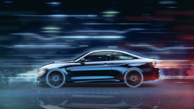 快速豪华车, 3d 插图图片