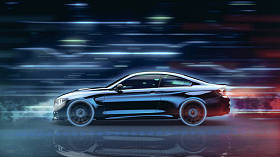 快速豪华车, 3d 插图图片