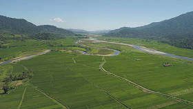 山谷与农田在菲律宾