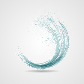 抽象 grunge 蓝色横幅