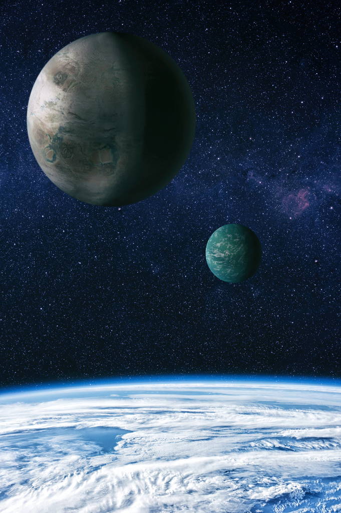 高质量的空间背景。由 Nasa 提供的这幅图像的元素