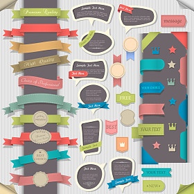 大集复古的设计元素和气泡