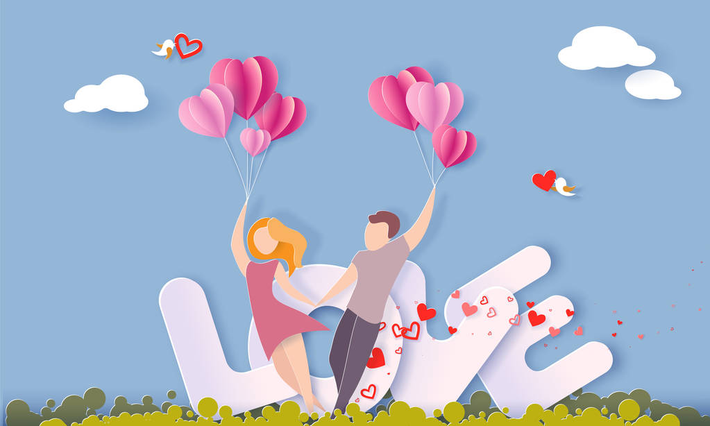 情人节卡片与夫妇在爱图片 情人节卡片与夫妇在爱图片