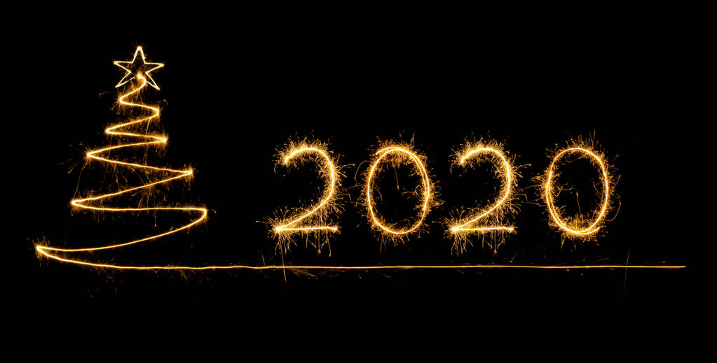 2020年用火花烟花写图片