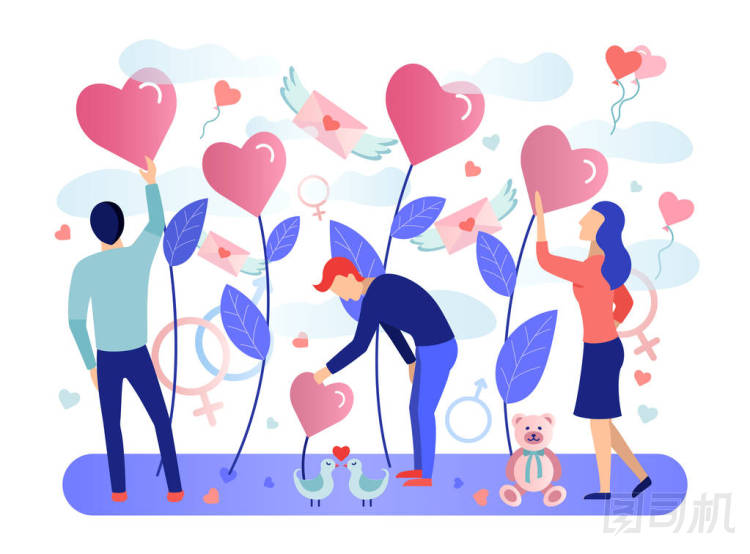 情人節(jié)慶?；顒?dòng)、約會(huì)服務(wù)的網(wǎng)絡(luò)概念