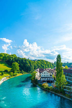 瑞士首都伯尔尼的美丽建筑