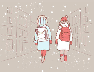 愉快的朋友向量例證, 平的概念