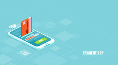 安全便捷的电子支付理念。通过金融应用程序在智能手机上使用信用卡处理的付款向量