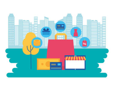 網(wǎng)上購物概念圖片