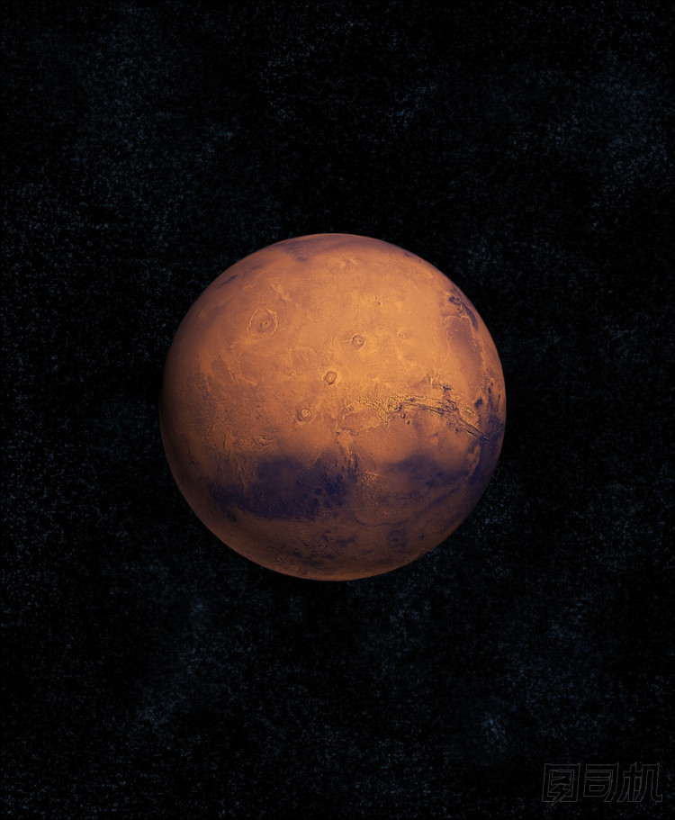 行星與恒星背景上火星照片