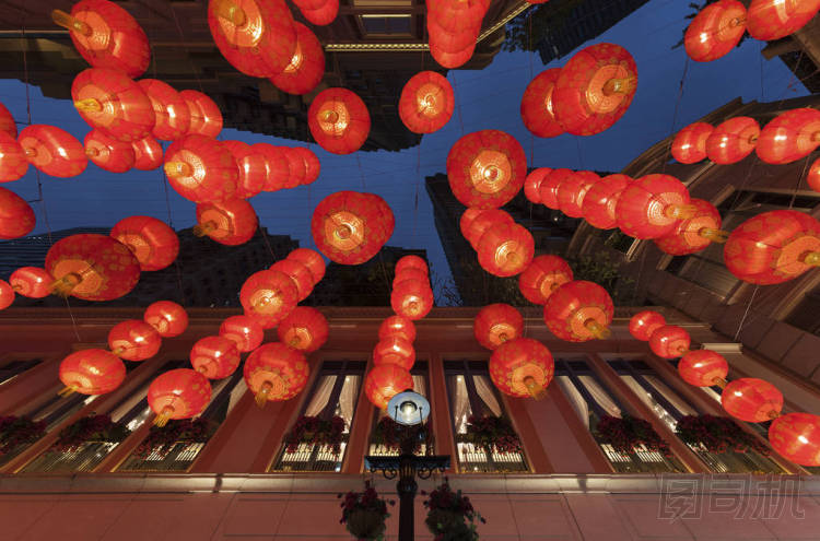 中國元宵節(jié)上的燈籠。元宵節(jié)是中國最重要的節(jié)日之