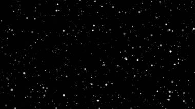 雪飄落。白色落粉閃閃發(fā)光的五彩紙屑。爆炸在黑色背景為覆蓋, 抽象例