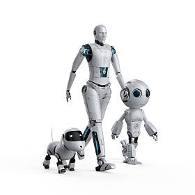 自动化机器人组照片