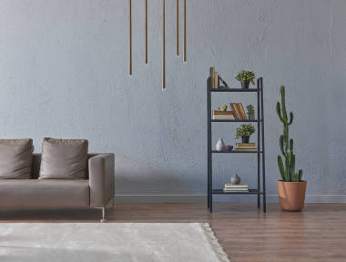 帶窗戶和景觀的客廳, 室內(nèi)裝飾裝飾配件