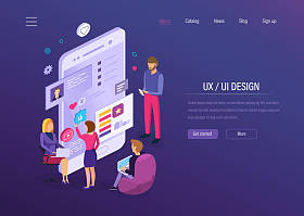 Ux Ui 设计。适用于移动和桌面应用程序的接口开发