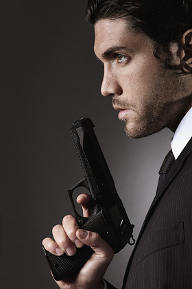 半纵向的诱人间谍图片