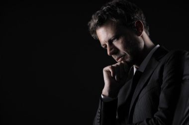 擔(dān)心的商人圖片