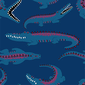 有趣的鳄鱼无缝模式