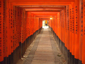 伏见 inari 寺、 京都，日本