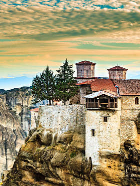 在希腊米特奥拉拉姆修道院图片