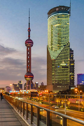 浦东新区夜景, 上海, 中国