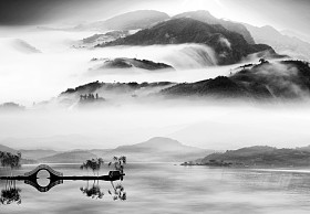 中国山水绘画风格图片