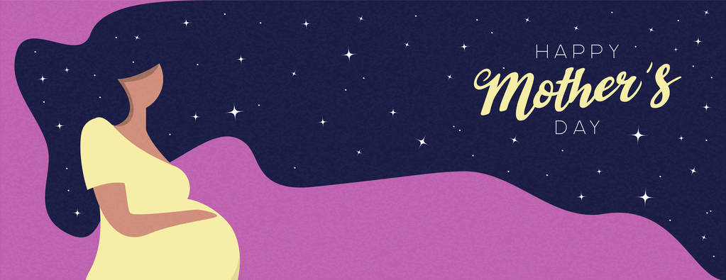 孕妇母亲节快乐卡 孕妇母亲节快乐卡