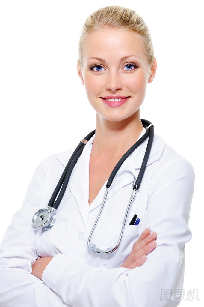 成功的医生用听诊器