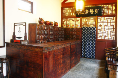 在濟(jì)南很老中醫(yī)店照片