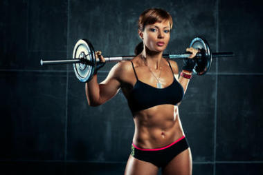 年輕體育女人照片