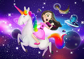 与公主的彩色魔法空间的插图图片