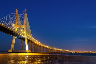 vasco da gama 橋，里斯本，葡萄牙