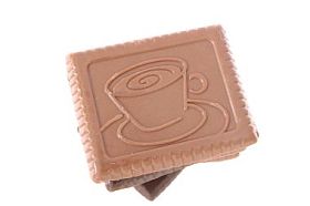 堆栈的脆饼黄油饼干