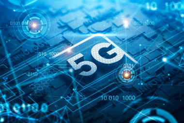 5g 電路板，帶網(wǎng)絡(luò)全息圖和 Hud