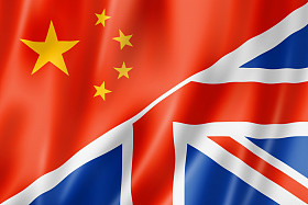 中国和英国国旗图片