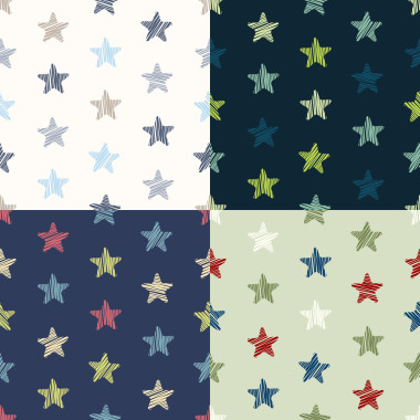 設(shè)置的 4 隨意畫圖星無縫模式，矢量圖