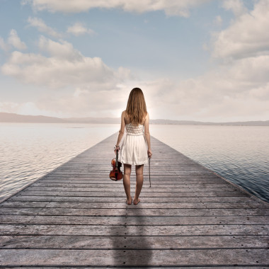 女人用的小提琴圖片