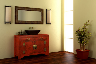 中國風格浴室內(nèi)