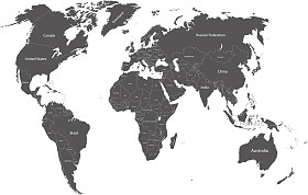 世界政治地图