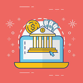 在线支付概念图片