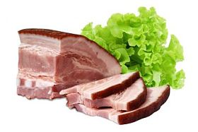 孤立在白色的肉