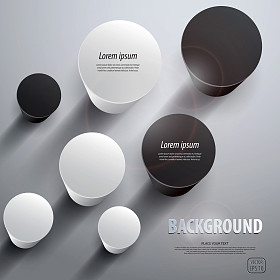 抽象的 3d kolumns。矢量