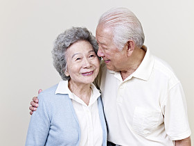 高级亚洲夫妇照片